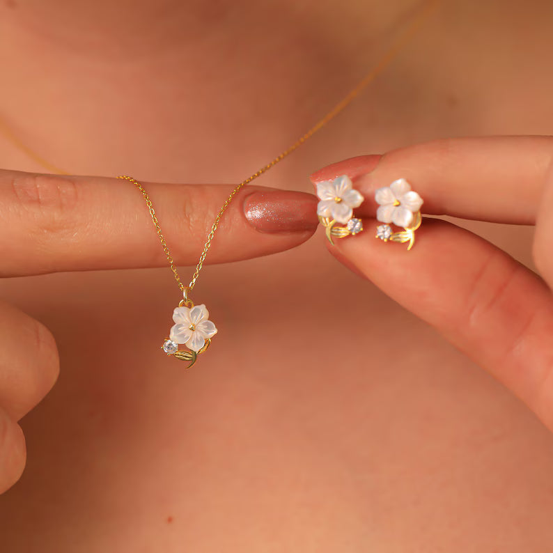 Sterling Silver Daisy Set