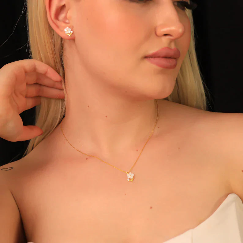 Sterling Silver Daisy Set